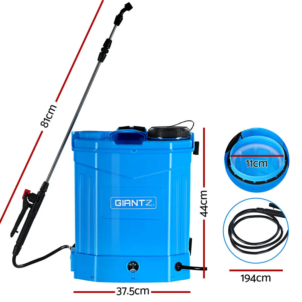 16L Electric Weed Sprayer, 4 Nozzles, Backpack - Giantz