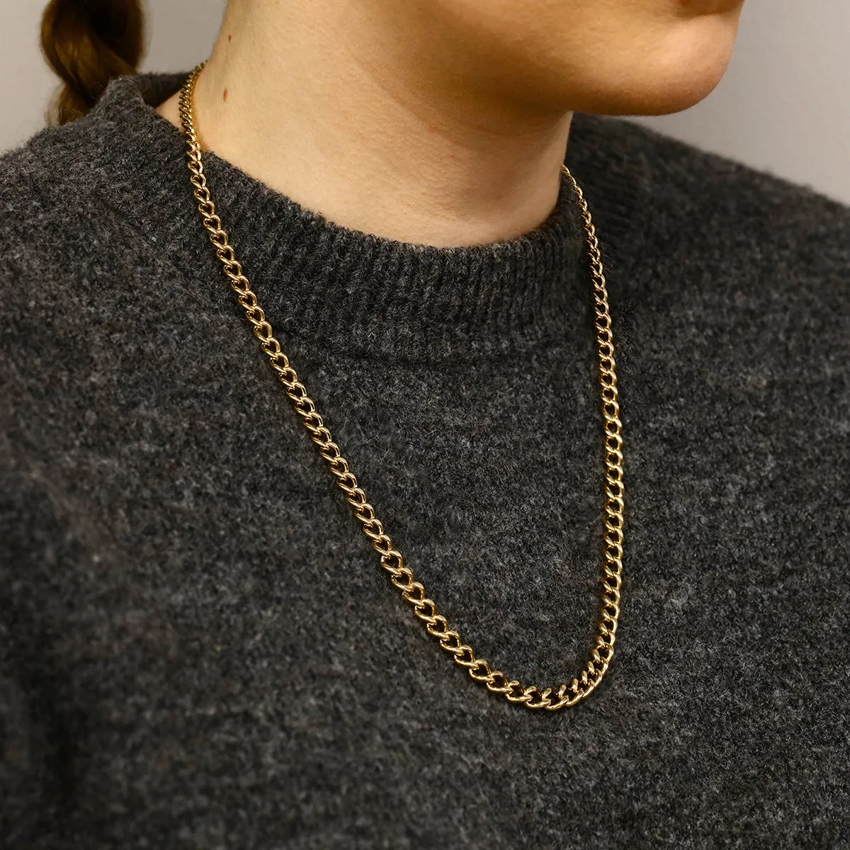 22" Albert Necklace 37.58g | Pre-Loved Heavy Gold | 9K Yellow Gold