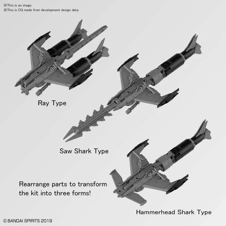 30 Minute Missions #05 Extended Armament Vehicle EXA Attack Submarine (Light Gray)