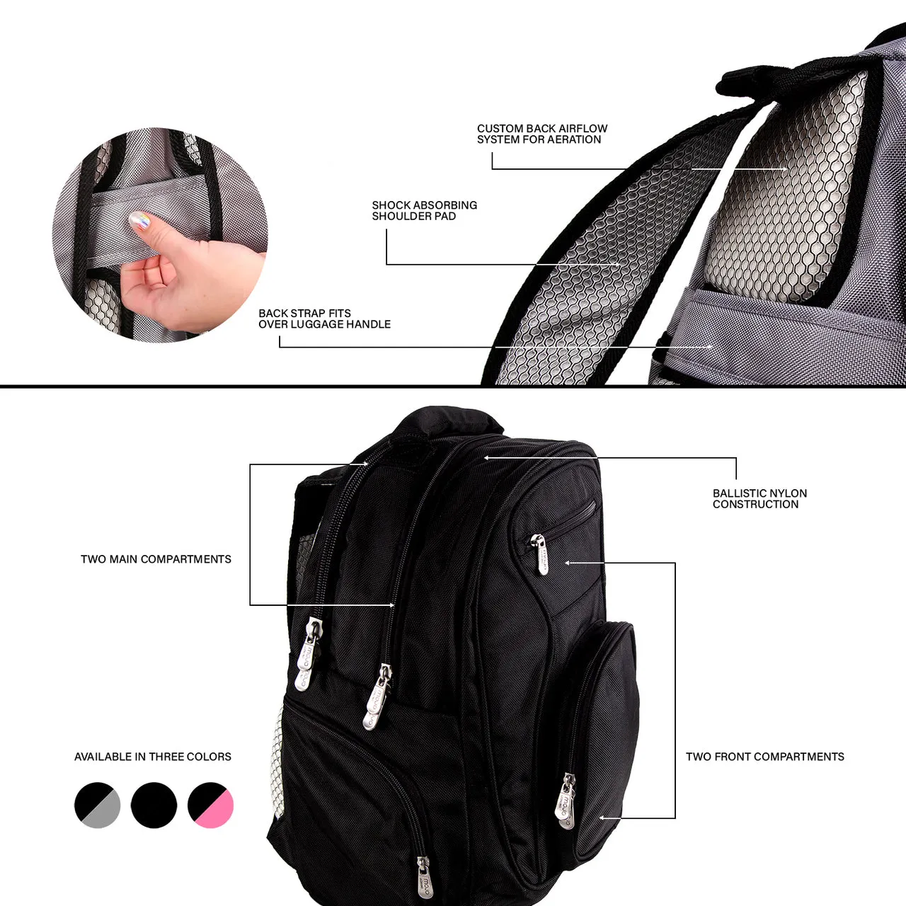 Alabama Crimson Tide Laptop Backpack in Black
