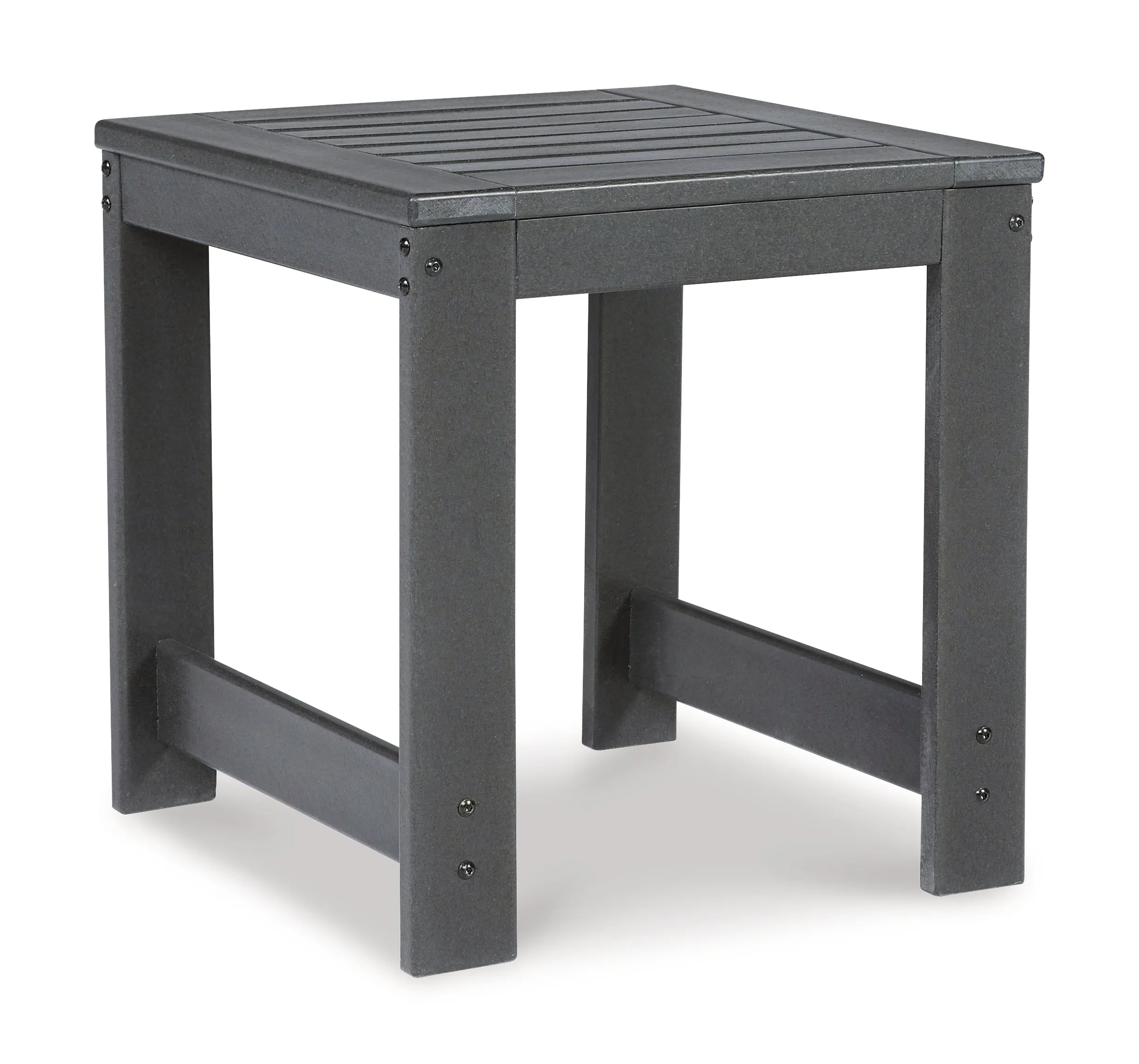 Amora Outdoor Sofa, Loveseat and 2 Lounge Chairs with End Table in Charcoal Gray