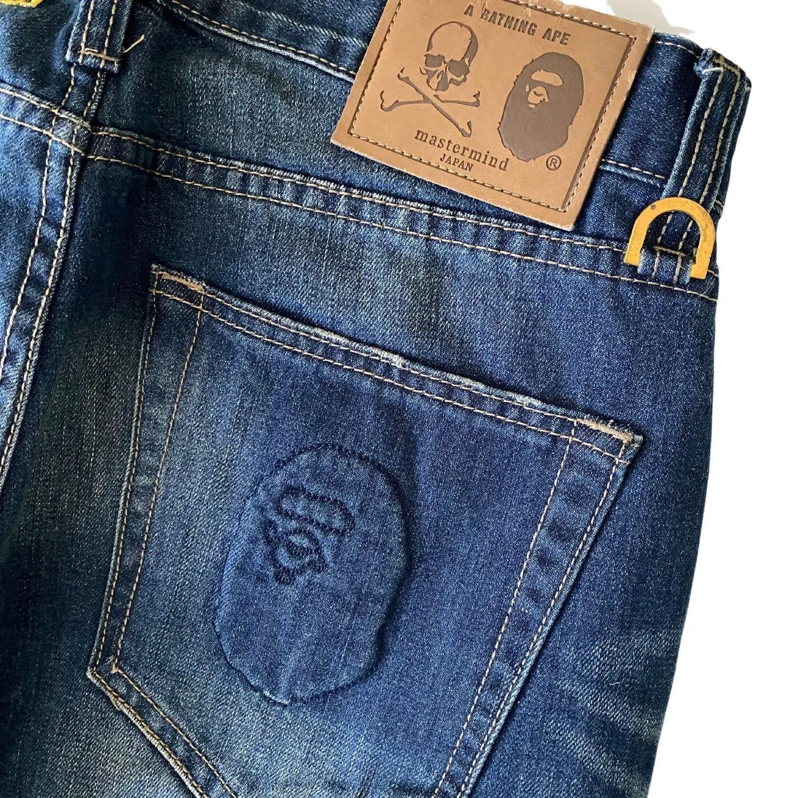 BATHING APE MASTERMIND JAPAN COLLAB JEAN