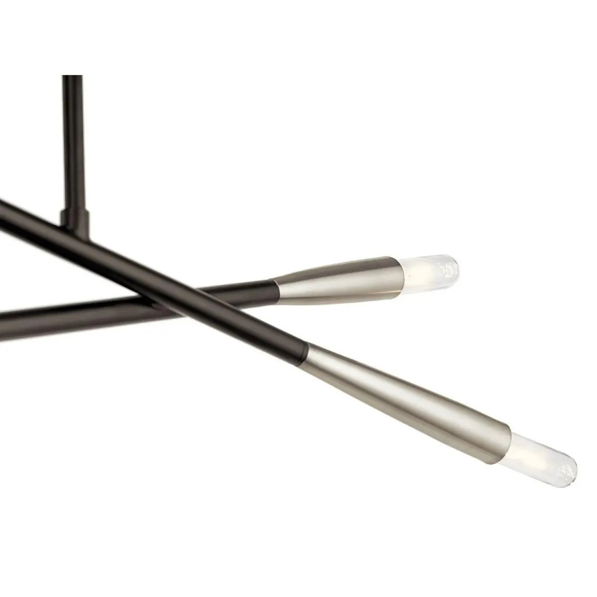 Branches 34" 4-Light Chandelier 1-Tier, Black Finish