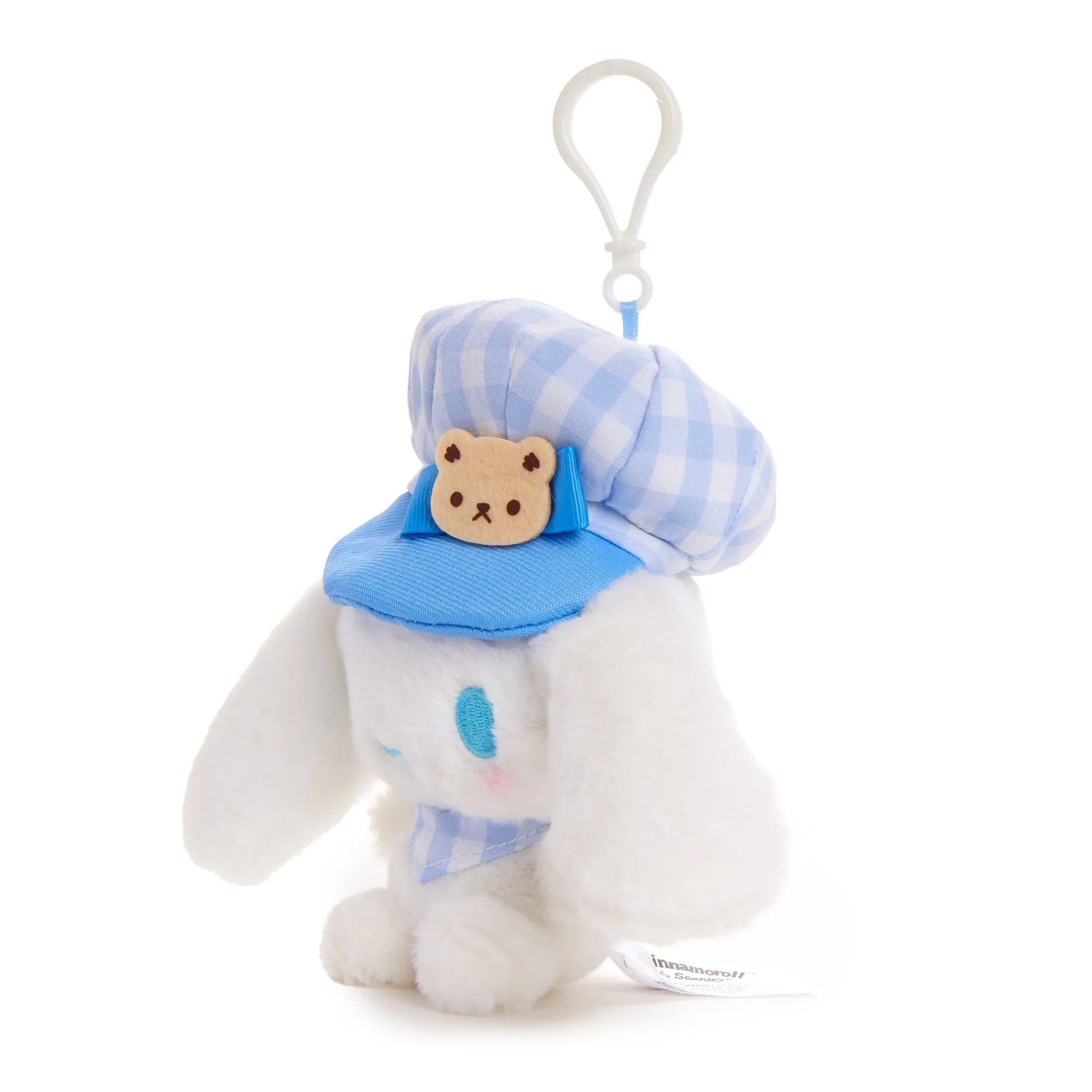 Cinnamoroll Plush Mascot Clip (Gingham Cap Series)