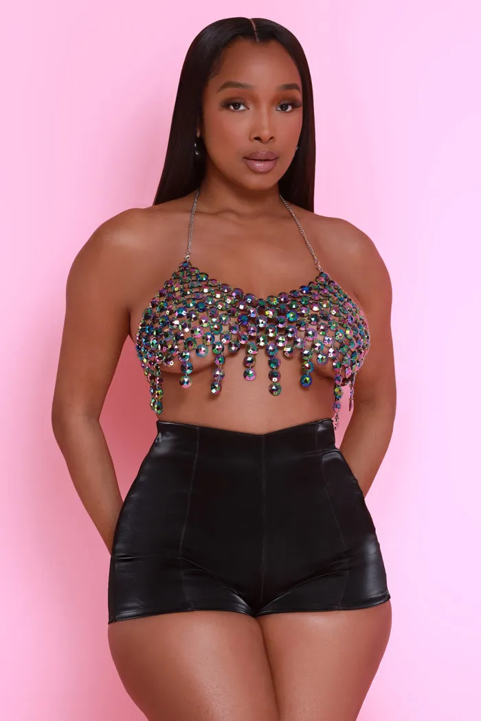 City Girls Up High Rise Shorts - Black