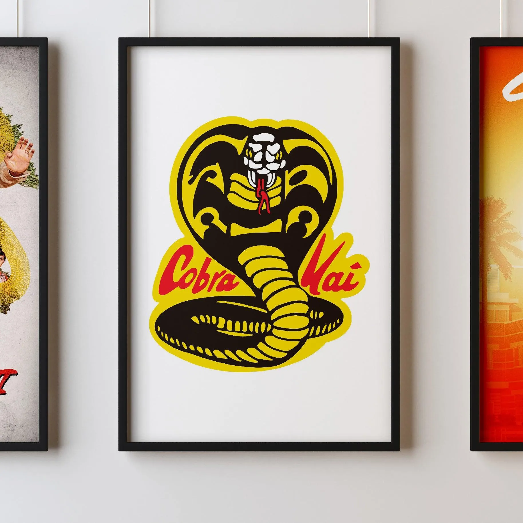 Cobra Kai 2018 Two Cobra Kai Karate Kid Posters Big Print Art Frame TV Saga Little Dragons A2 A3