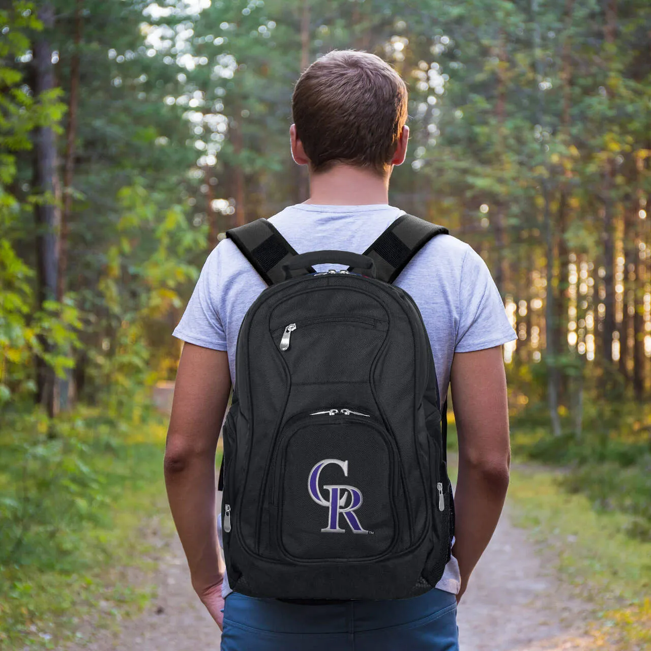 Colorado Rockies Laptop Backpack Black