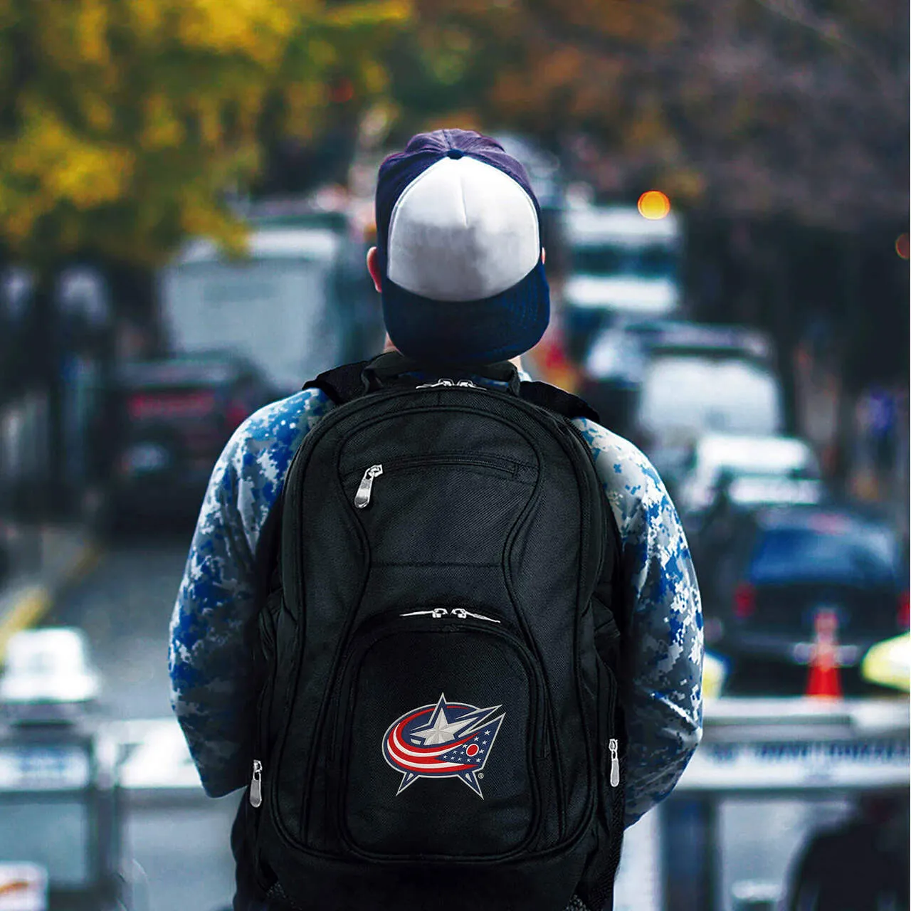 Columbus Blue Jackets Laptop Backpack Black