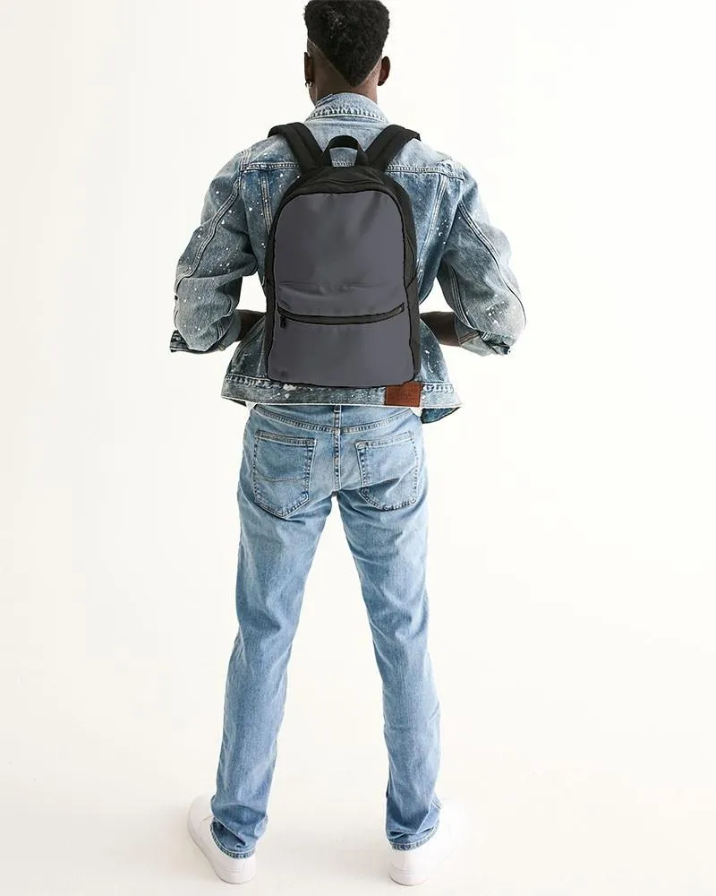 Dark Blue Gray Canvas Backpack | Dark Pale Blue Gray | C10M10Y0K80