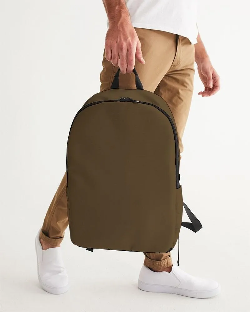 Dark Orange Brown Waterproof Backpack | Dark Pastel Orange Brown | C0M30Y60K80