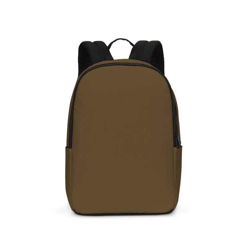 Dark Orange Brown Waterproof Backpack | Dark Pastel Orange Brown | C0M30Y60K80