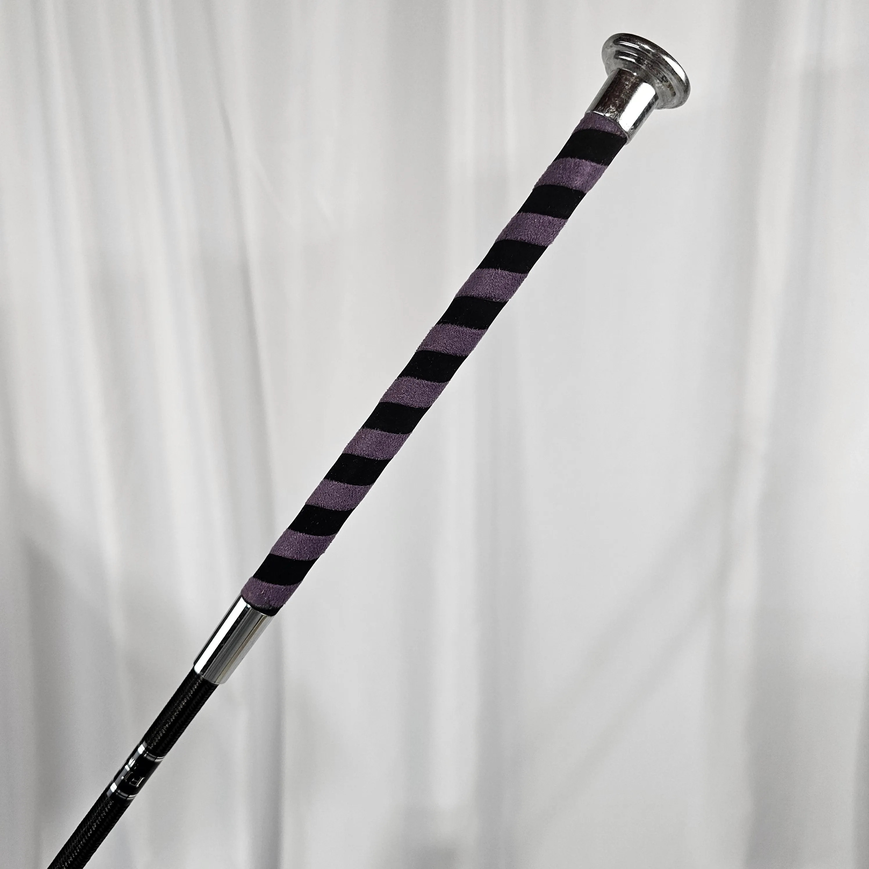 Dressage Whip with Nubuck Grip and Nickle Cap