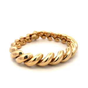 Estate 14K Yellow Gold San Marco Link Bracelet