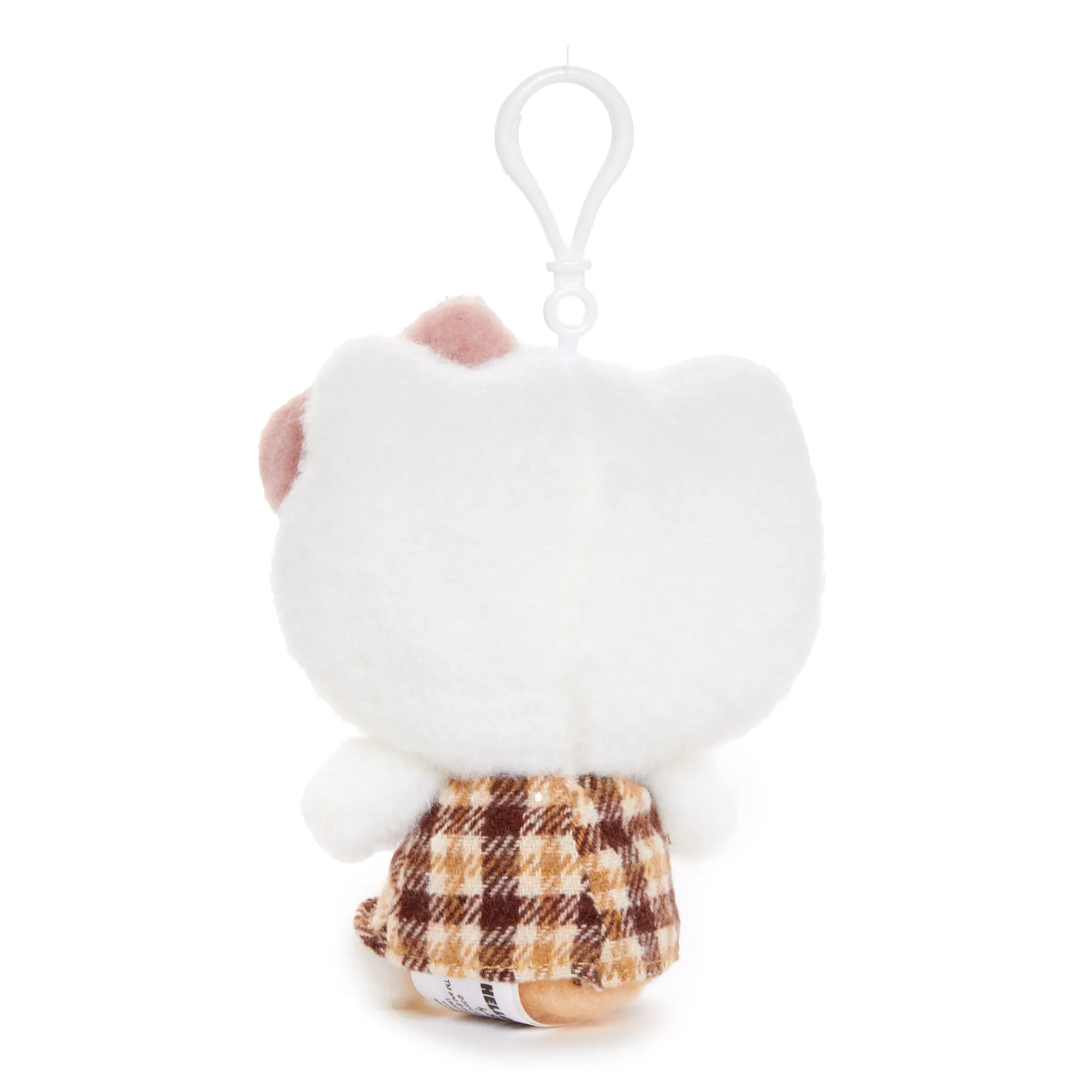 Hello Kitty Mascot Clip (Mocha Check Series)