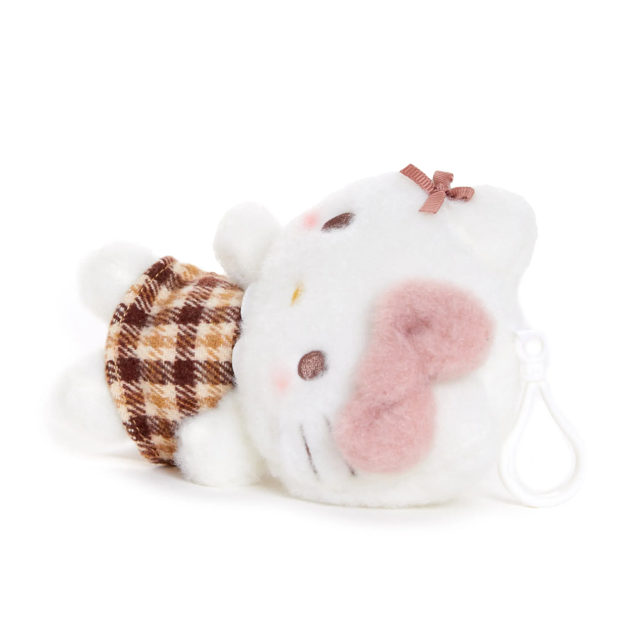 Hello Kitty Mascot Clip (Mocha Check Series)