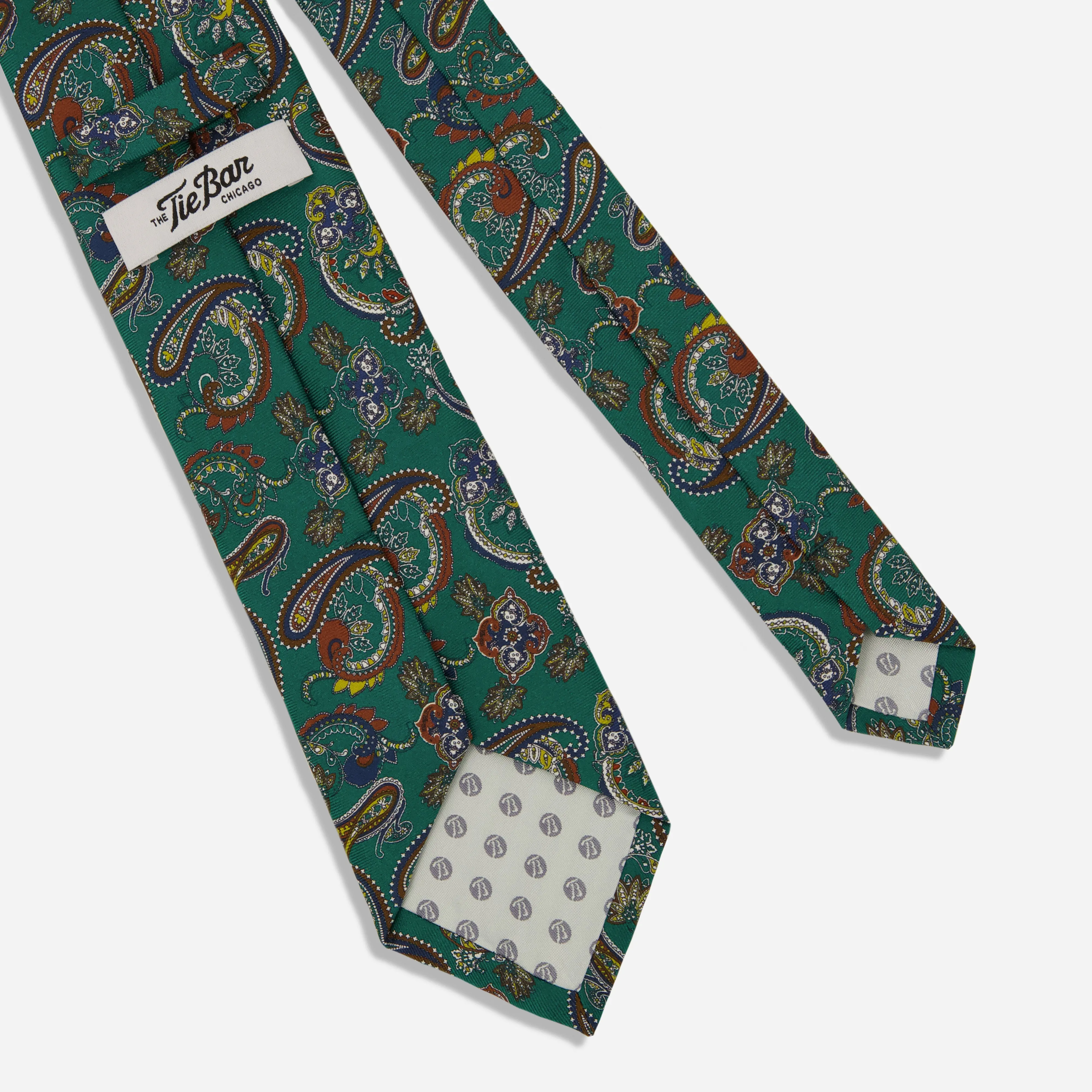 Kedzie Paisley Leaf Green Tie