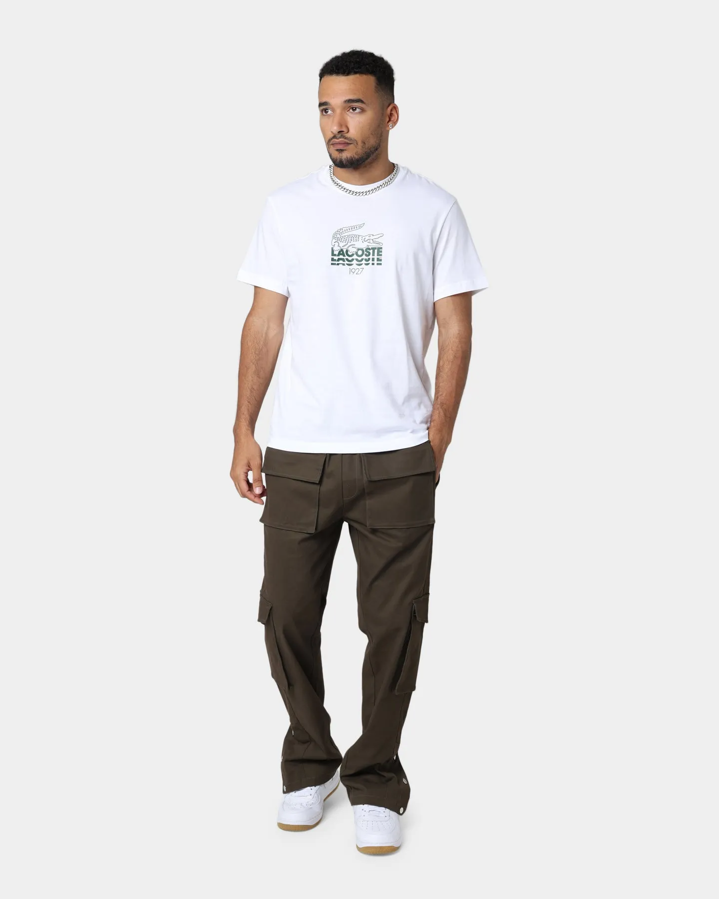 Lacoste Lifestyle Croc Logo T-Shirt White