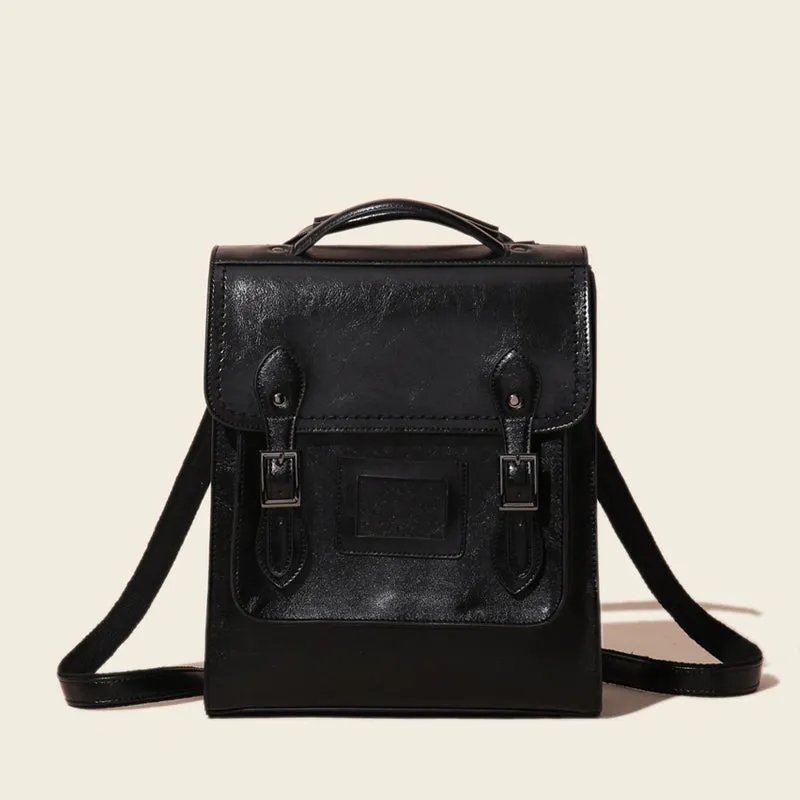 Leather Convertible Backpack Purse