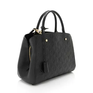 Louis Vuitton Monogram Empreinte Montaigne MM Satchel (SHF-VpKLcD)