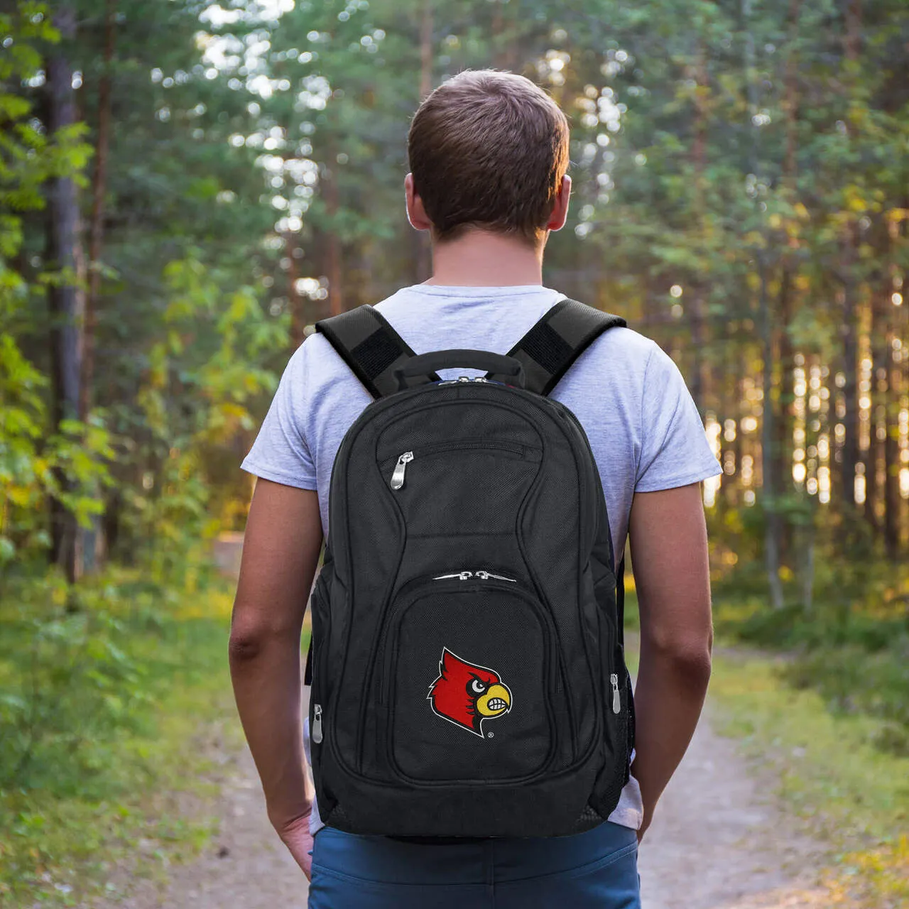 Louisville Cardinals Laptop Backpack Black