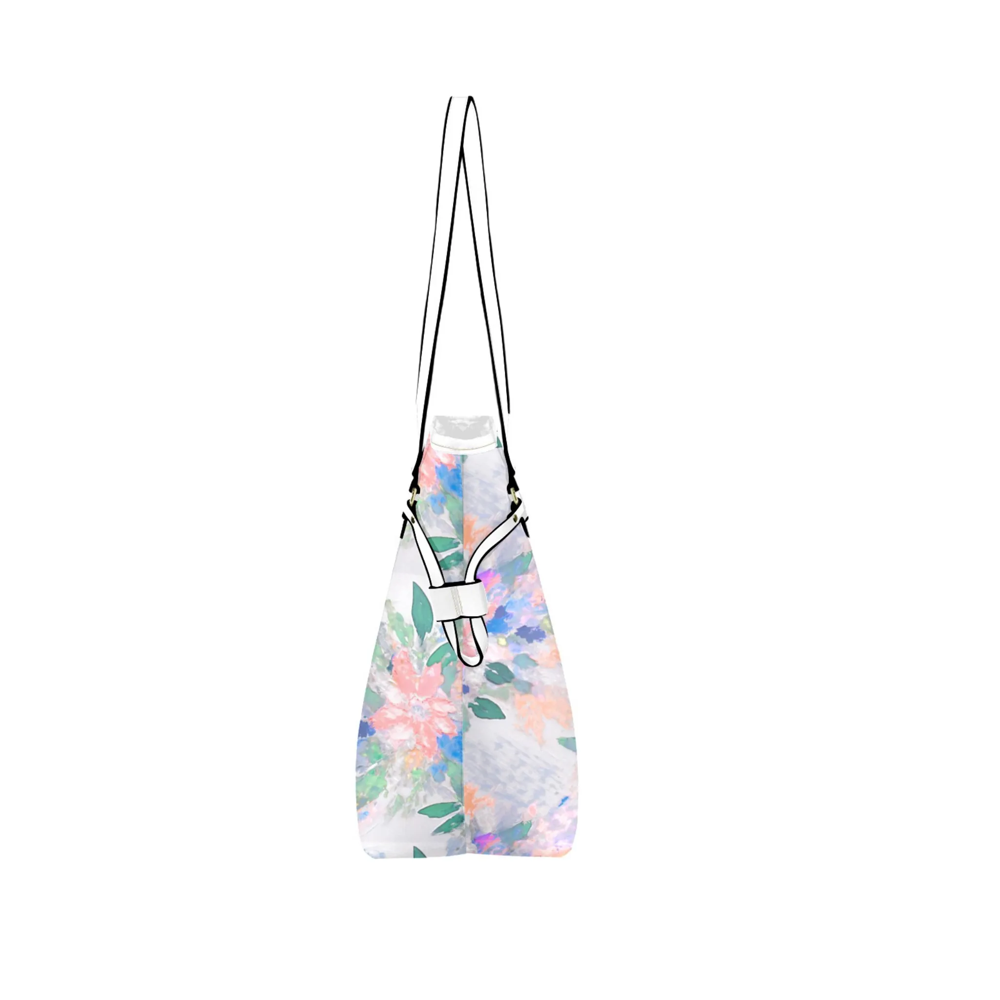 Mia Leather Bag | Digital Abstract Floral Design | Perfect Gift for Her | Elegant & Durable Fashion Tote