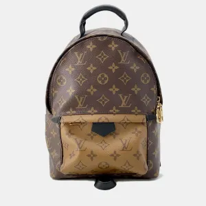 Noir Monogram Reverse Canvas Palm Springs Backpack Size PM