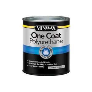One Coat Polyurethane Finish QUART - GLOSS - CLEAR