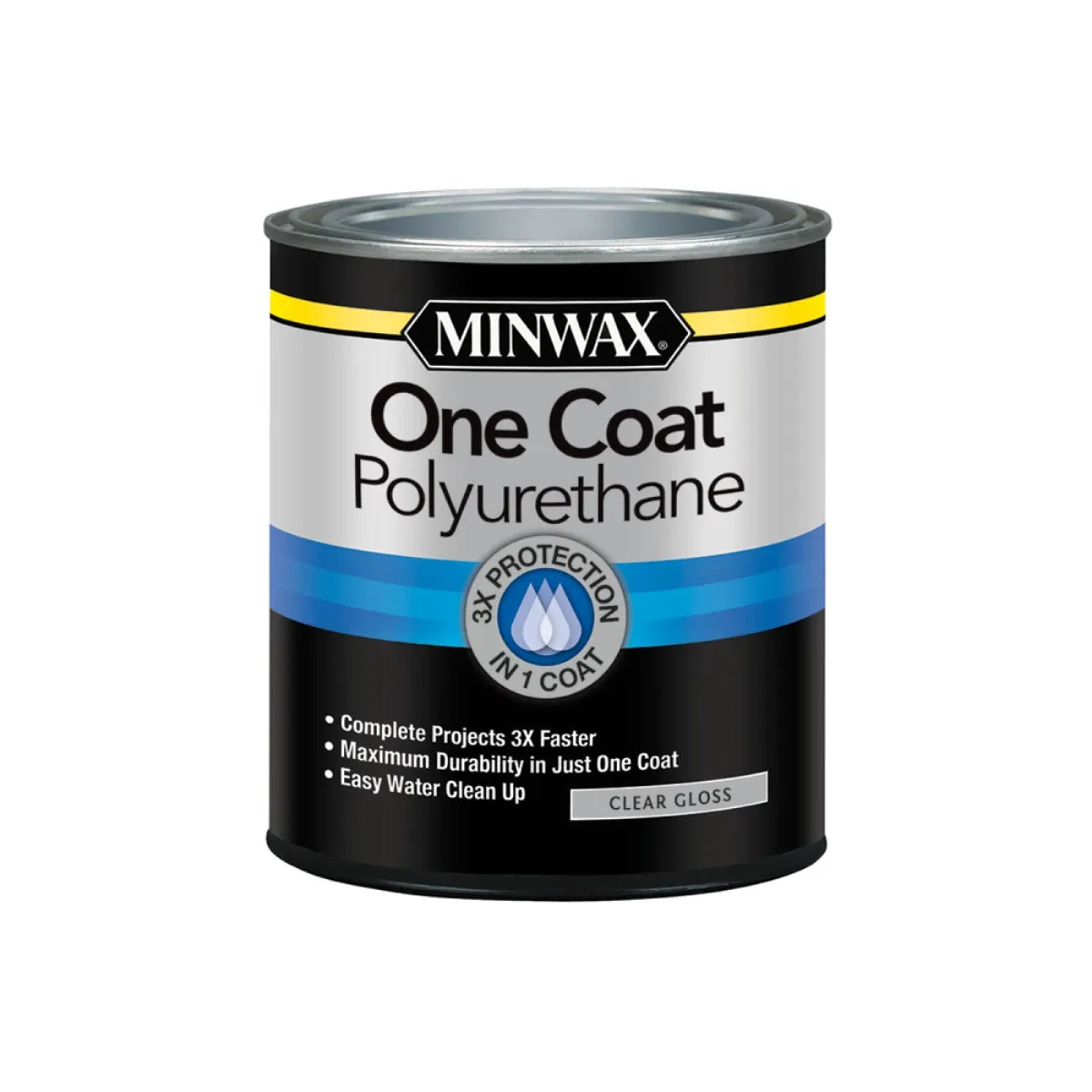 One Coat Polyurethane Finish QUART - GLOSS - CLEAR