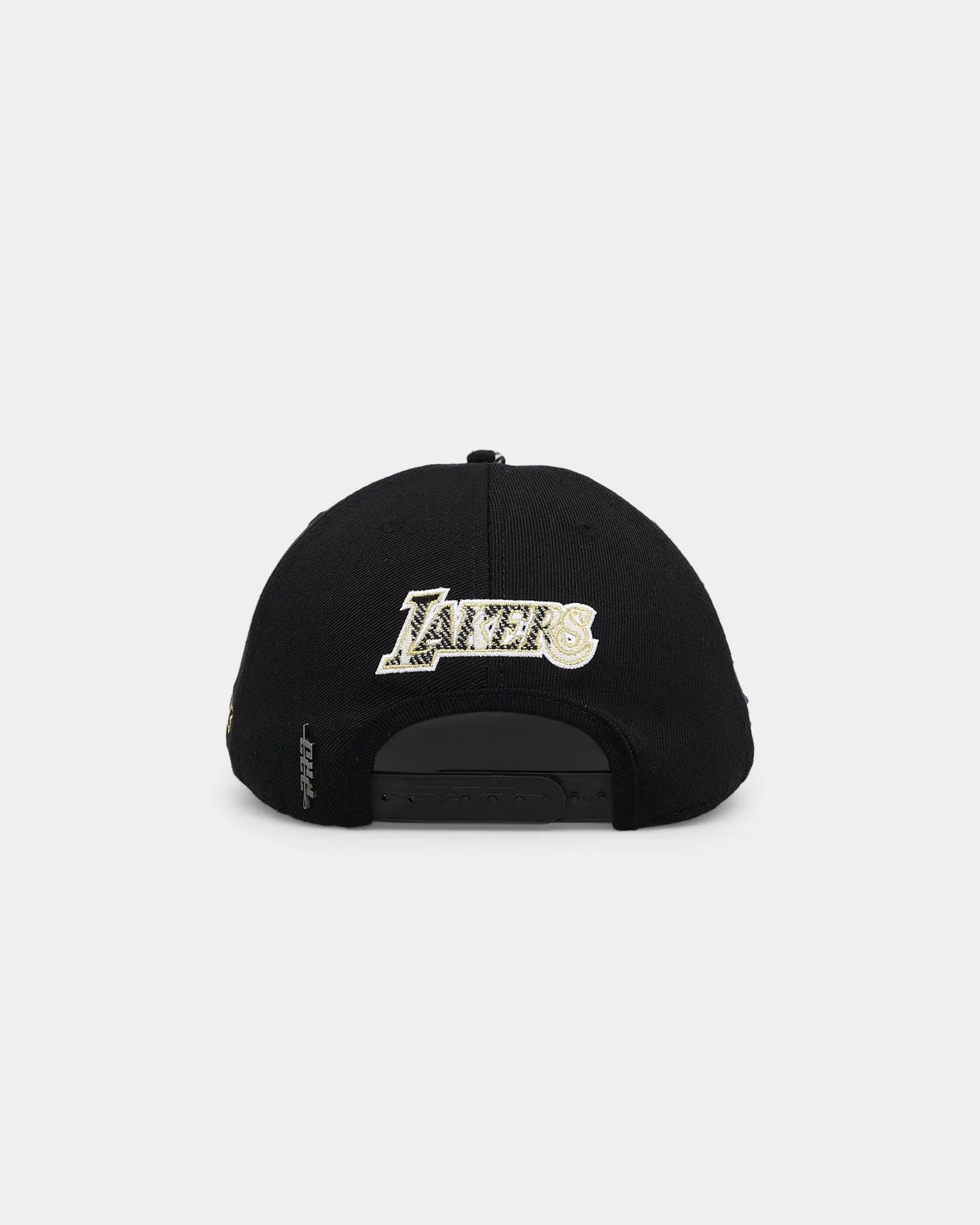 Pro Standard Los Angeles Lakers Prep Plaid Brim Snapback Black