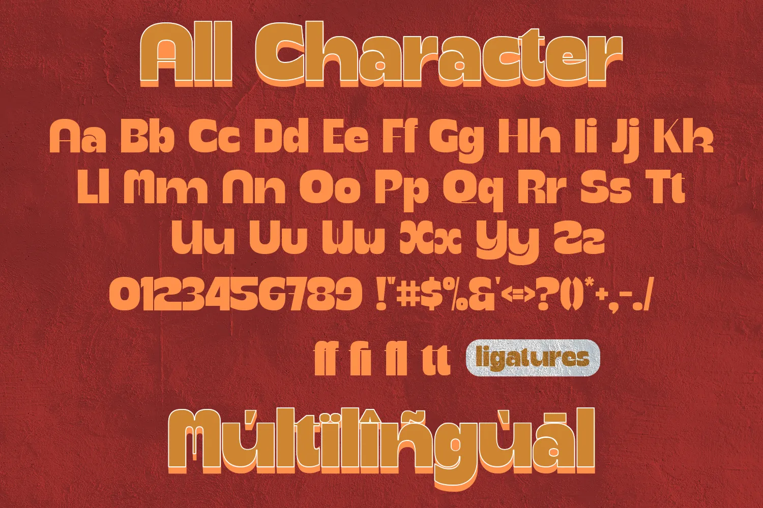 RELUME - Retro Bold with outline and shadow