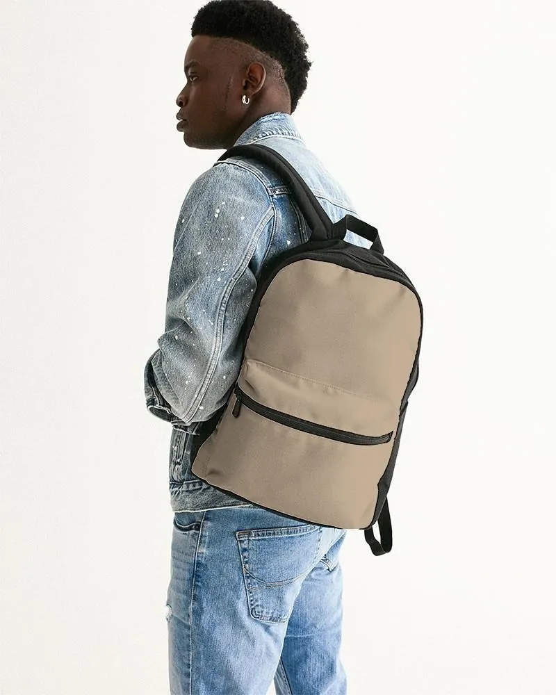 Shaded Pale Pastel Orange Brown Canvas Backpack | C0M15Y30K30