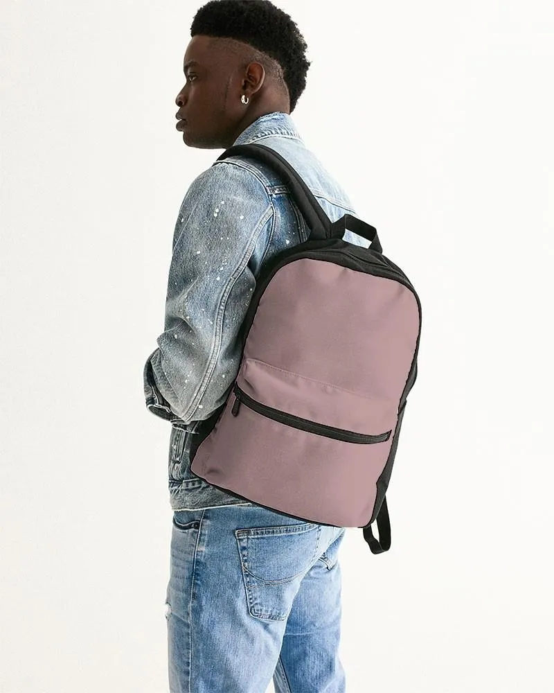 Shaded Pale Pastel Pink Brown Canvas Backpack | C0M30Y15K30