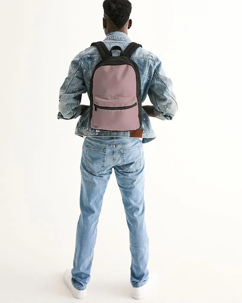 Shaded Pale Pastel Pink Brown Canvas Backpack | C0M30Y15K30
