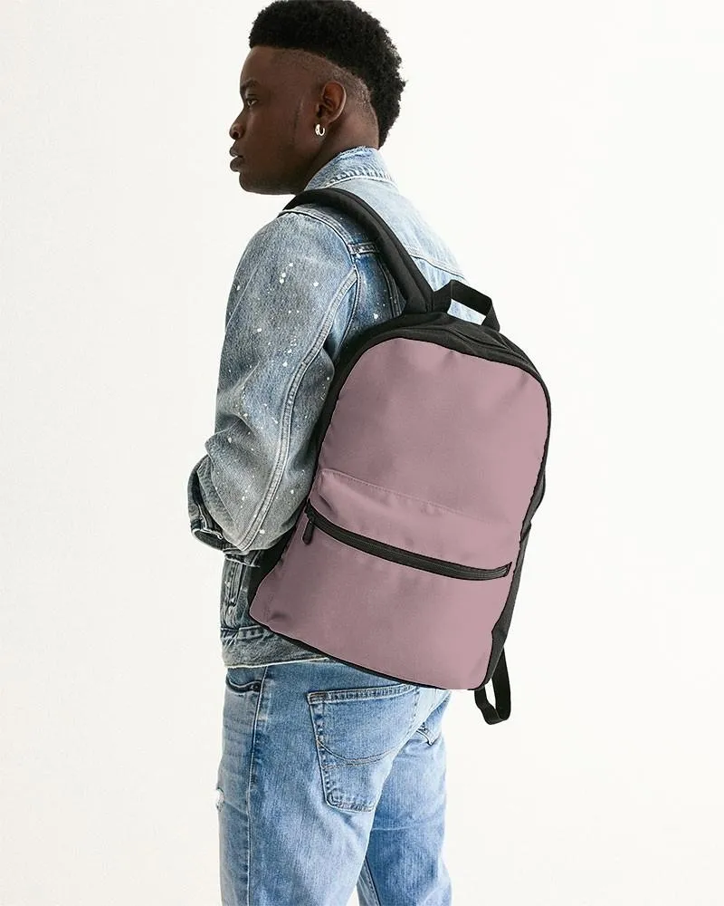Shaded Pale Pastel Pink Brown Canvas Backpack | C0M30Y8K30