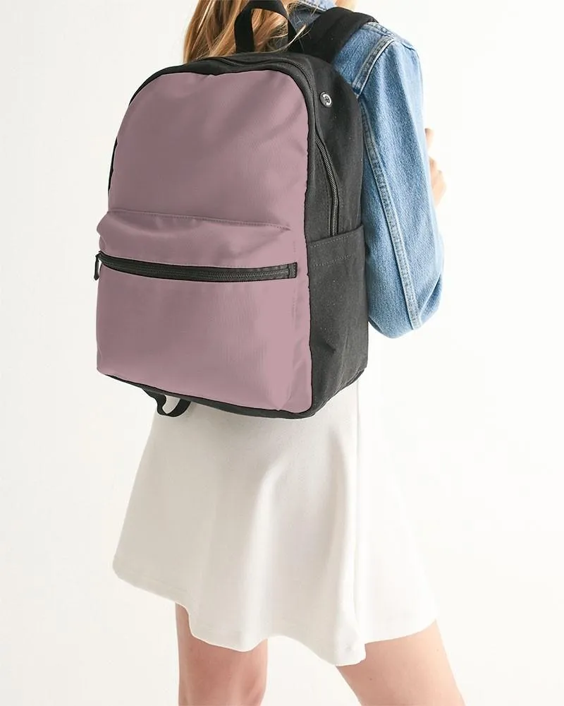 Shaded Pale Pastel Pink Brown Canvas Backpack | C0M30Y8K30