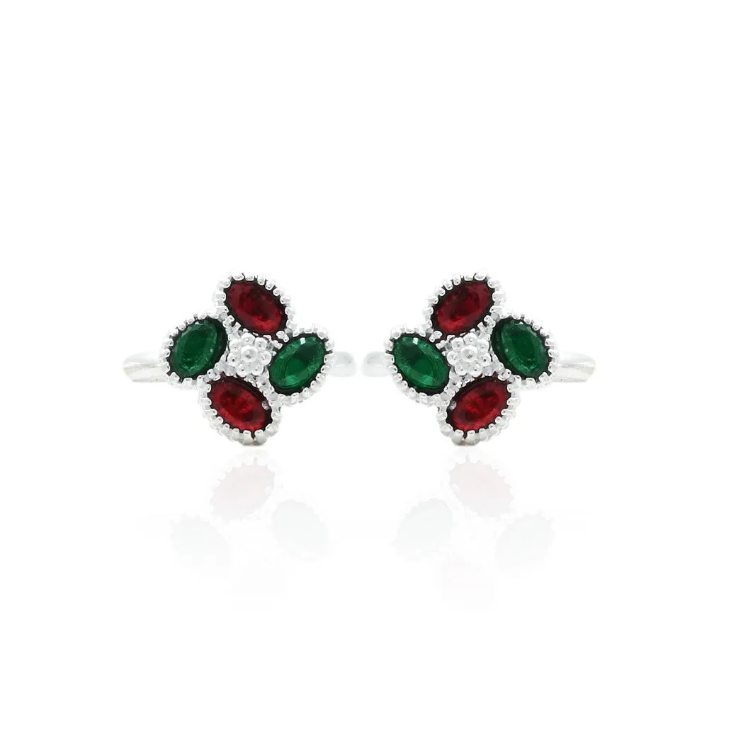 Silver Red and green Toering