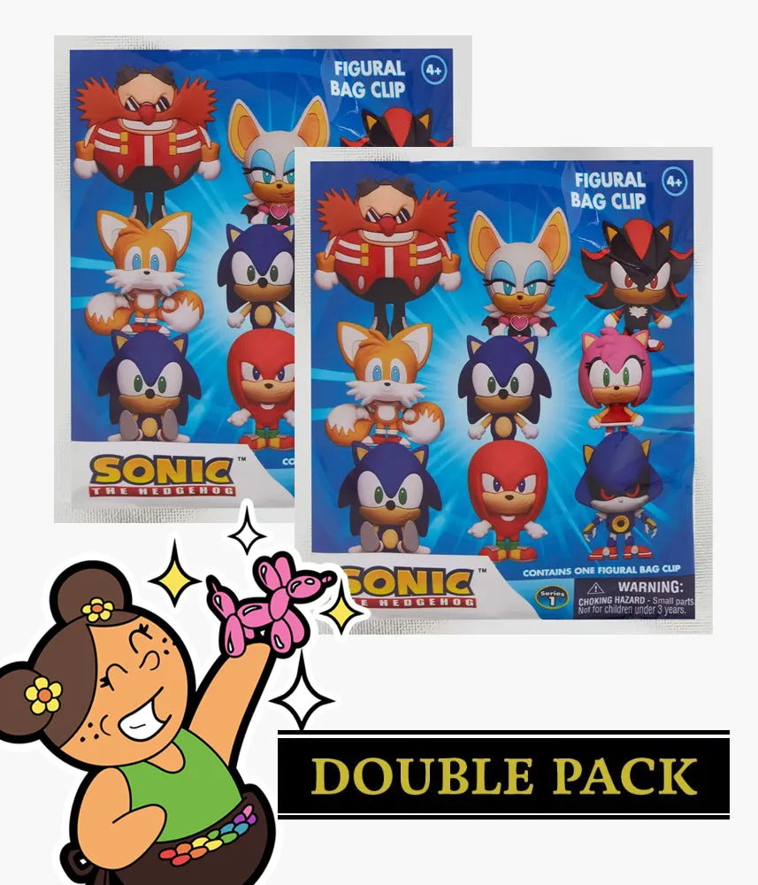Sonic The Hedgehog - 3D Foam Bag Clip
