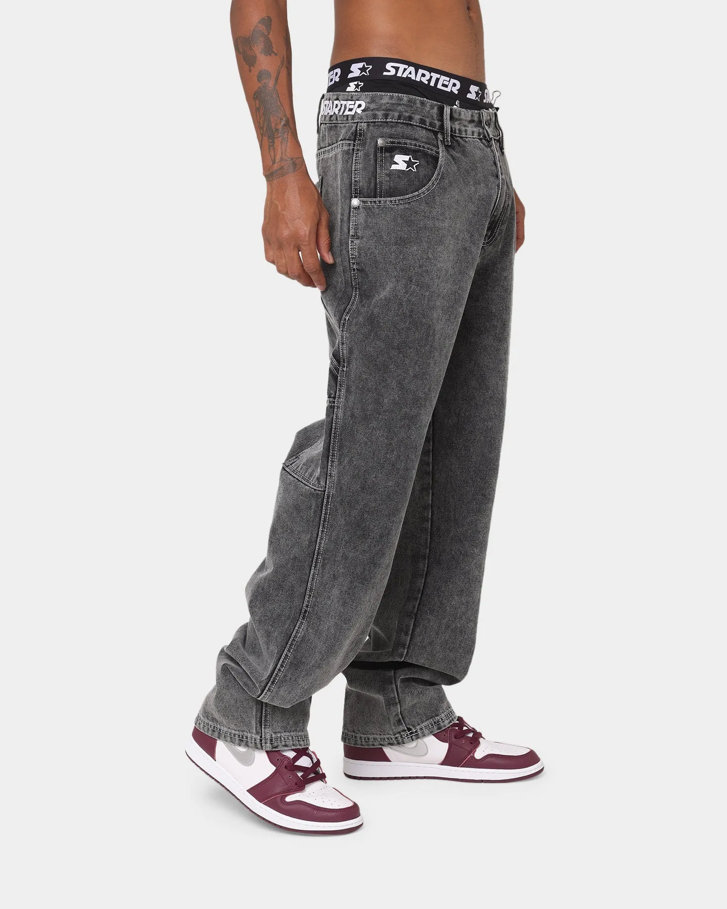 Starter Sideline Super Relaxed Jeans Washed Black