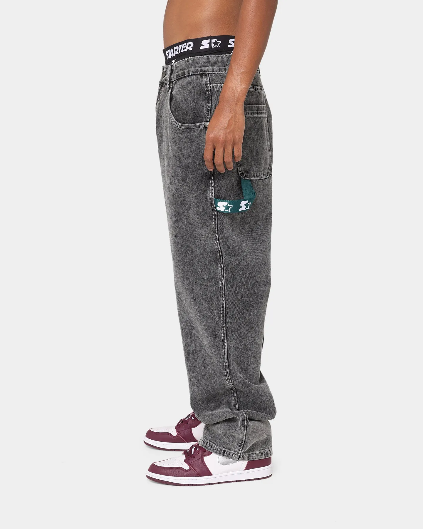 Starter Sideline Super Relaxed Jeans Washed Black