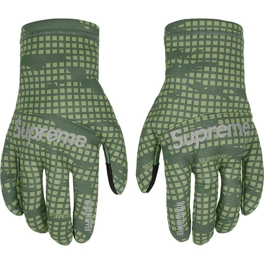 Supreme WINDSTOPPER® Gloves (Olive Grid)