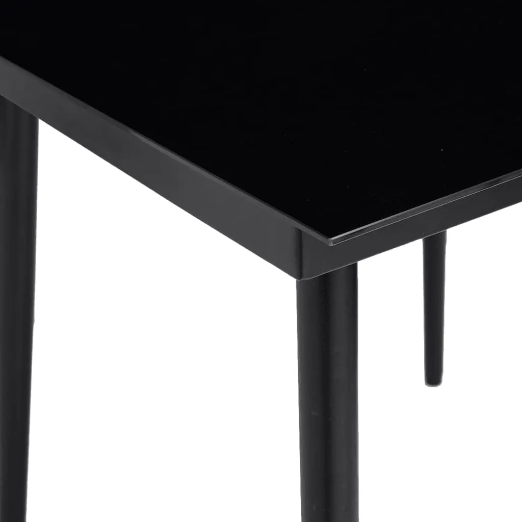 vidaXL 5 Piece Patio Dining Set Black - Stylish and Functional Outdoor Furniture