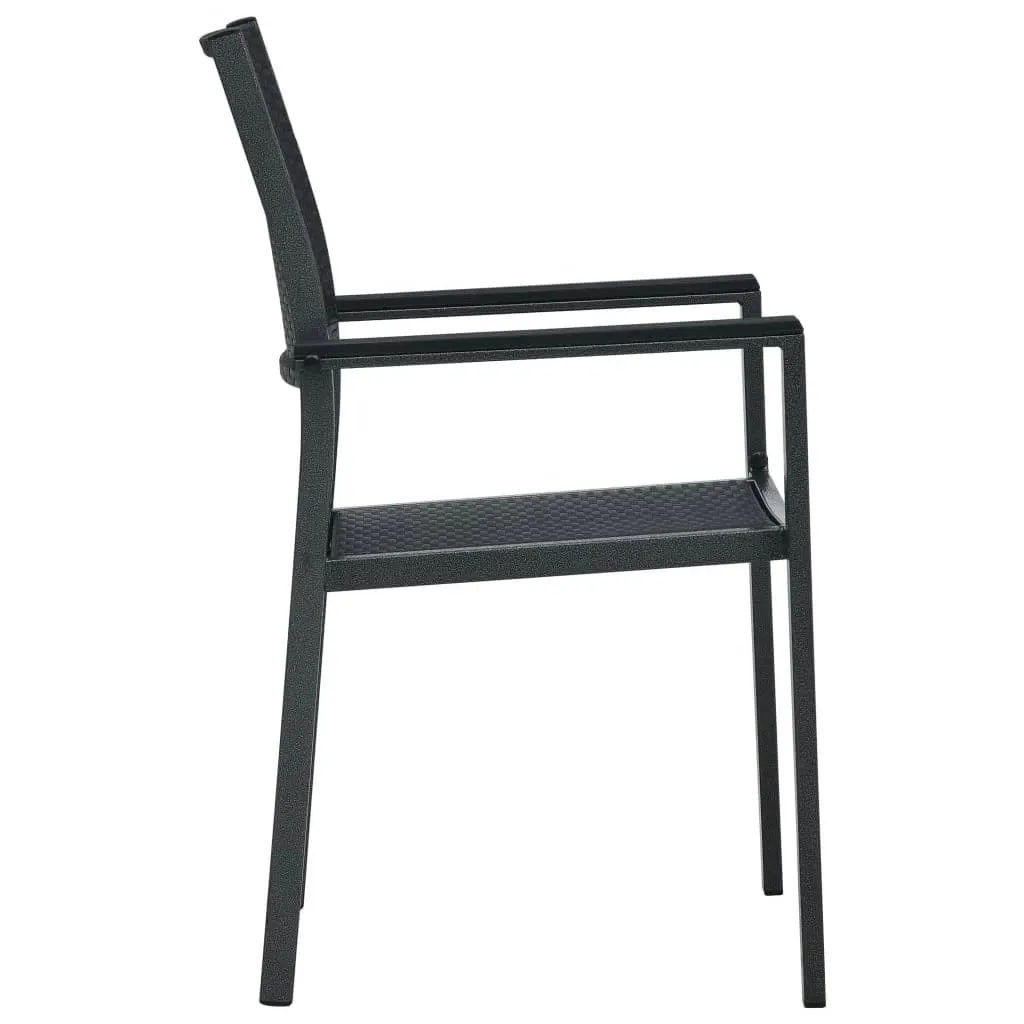 vidaXL 5 Piece Patio Dining Set Black - Stylish and Functional Outdoor Furniture